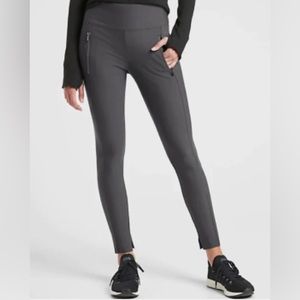 Athleta Stellar Tight Mid Rise Legging Gray Size XS